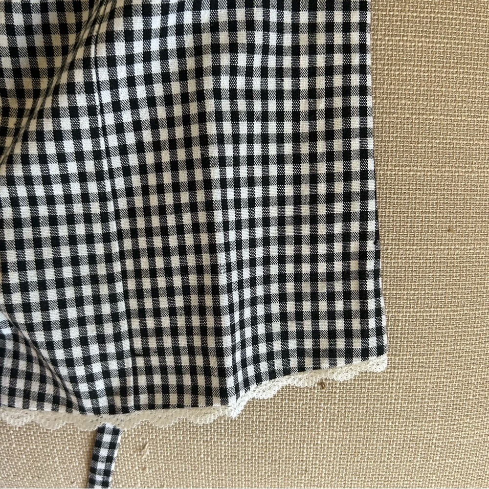 NWOT Reformation Amela Gingham Linen Top - Picture 8 of 13